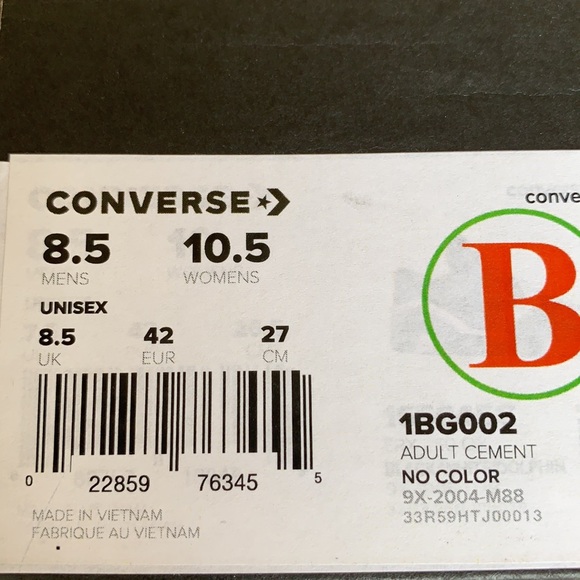 CONVERSE ADULT CEMENT MENS - Picture 16 of 16